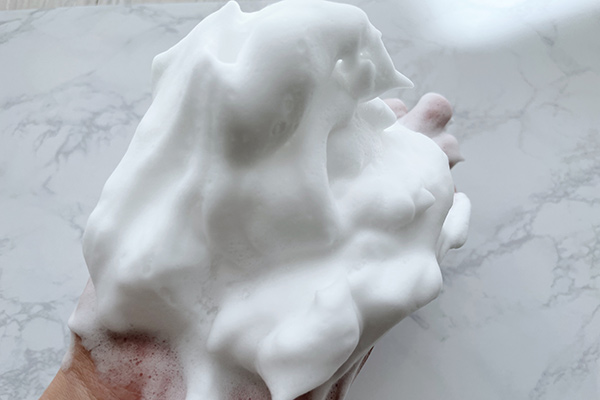 バルクオム洗顔料の泡立ち